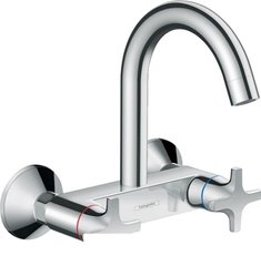 Кухонний змішувач настінний Hansgrohe Logis Classic двухвентильний 71284000