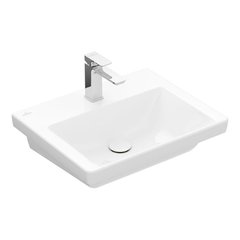 Умивальник підвісною Villeroy & Boch Subway 3.0 55x44 см Stone White CeramicPlus (4A7056RW)