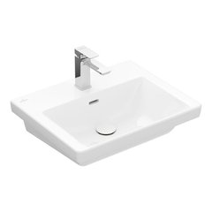 Умивальник підвісною Villeroy & Boch Subway 3.0 55x44 см Stone White CeramicPlus (4A7055RW)