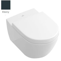 Унитаз підвісною Villeroy & Boch Subway 2.0 CeramicPlus DirectFlush, Ebony (5614R0S5)