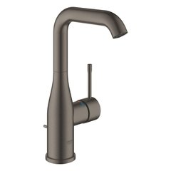 Змішувач для умивальника Grohe Essence New L-Size з донним клапаном, графіт матовий (32628AL1)