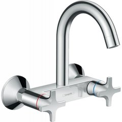 Кухонний змішувач настінний Hansgrohe Logis Classic двухвентильний 71286000