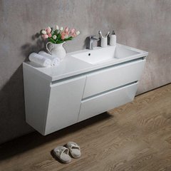 Умивальник з тумбою Fancy Marble Cyprus 1250 біла ліва ШН-Peggy 1250 + 3613301-L