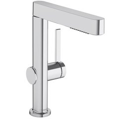 Змішувач для умивальника Hansgrohe Finoris 230 с вытяжным душем 2jet и донным клапаном Push-Open, хром (76063000)