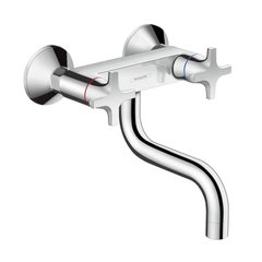 Кухонний змішувач настінний Hansgrohe Logis Classic двухвентильний 71287000