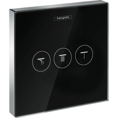 Зовнішня частина вентиля Hansgrohe ShowerSelect чорний / хром 15736600