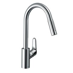 Кухонний змішувач Hansgrohe Focus з висувним виливом 31815000