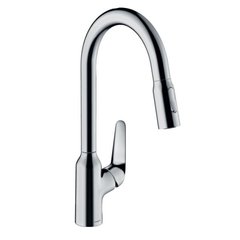 Кухонний змішувач з висувною лійкою Hansgrohe Focus M42 71800000