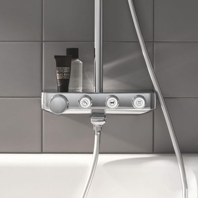 49 950 грн ///  /// Бренд: Grohe
Душова система настінного монтажу з термостатом для ванни