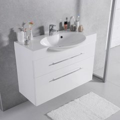 Умивальник з тумбою Fancy Marble Sumatra 2 біла ШН-309 + 3410101