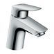Змішувач для умивальника Hansgrohe Logis з донним клапаном 71074000