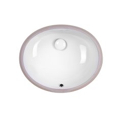 Раковина Qtap Stork 495х410х185 White з донним клапаном QT1511LU023W