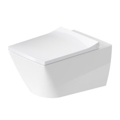 Унитаз підвісною з кришкою Duravit Viu Rimless, 57x37 (2511090000 0021190000)