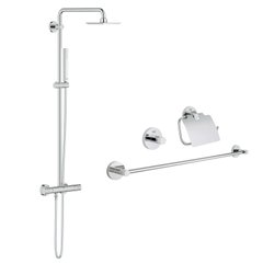 Комплект Grohe душова система Euphoria 27932000 + набір аксесуарів Essentials 40775001