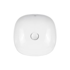 Раковина-чаша Qtap Kolibri 370х370х120 White з донним клапаном QT10118037FW